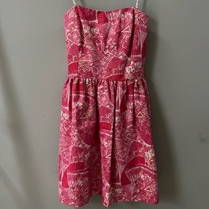 Lilly Pulitzer it’s getting hot in here strapless dress w/pockets